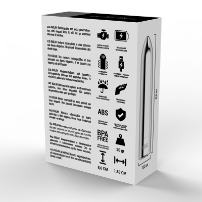 BLACK&SILVER&trade;- BALA MAGNÉTICA VIBRANTE KAILAN 2 PRATA - D-223178 - Dona Pimenta