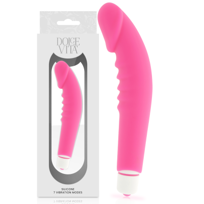 DOLCE VITA - REALISTIC PLEASURE PINK  SILICONE - D-225102 - Dona Pimenta