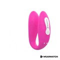 WEARWATCH™ - VIBRADOR WATCHME DE TECNOLOGIA DUPLA FÚCSIA / ÁGUA DO MAR - D-227590 - Dona Pimenta