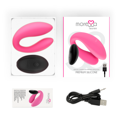 ESTIMULADOR DE PARCEIRO DE CONTROLE REMOTO MORESSA LAUREN - D-228130 - Dona Pimenta