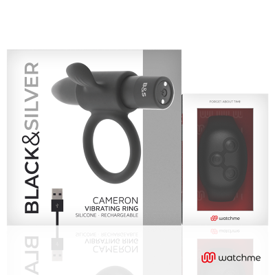 BLACK&SILVER&trade;- CAMERON CONTROLE REMOTO COCKRING WATCHME - D-228300 - Dona Pimenta
