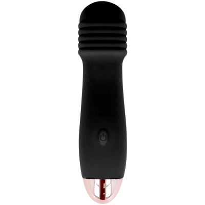 DOLCE VITA - VIBRADOR RECARREGÁVEL TRÊS PRETO 7 VELOCIDADE - D-228454 - Dona Pimenta