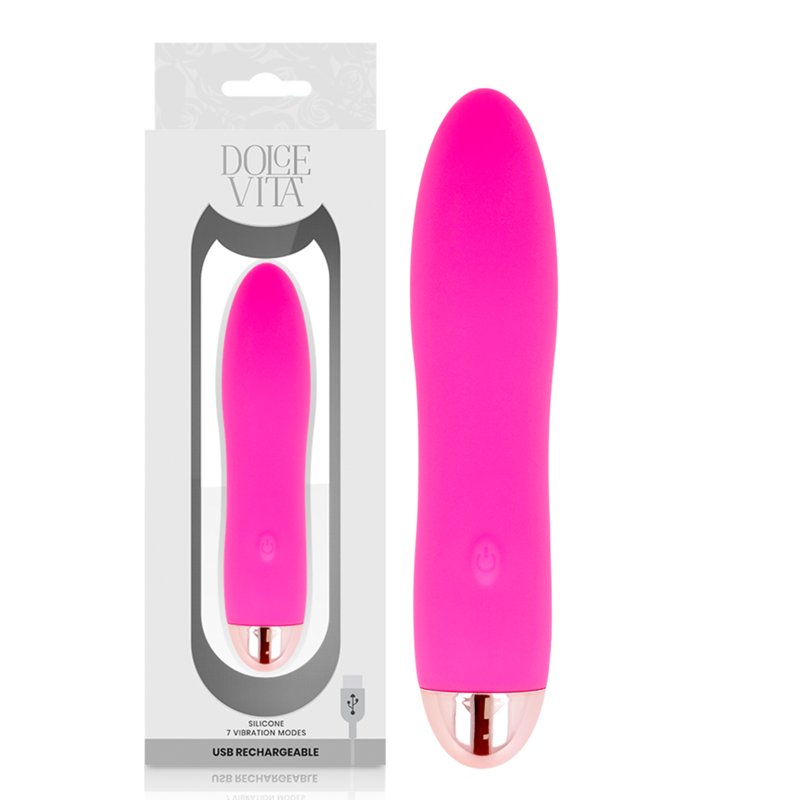 DOLCE VITA - VIBRADOR RECARREGÁVEL QUATRO PINK 7 VELOCIDADES - D-228457 - Dona Pimenta DOLCE VITA - VIBRADOR RECARREGÁVEL QUATRO PINK 7 VELOCIDADES - D-228457 - Dona Pimenta