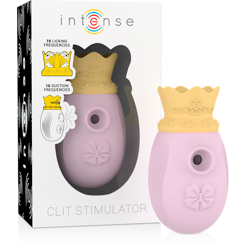 ESTIMULADOR DE CLITÓRIS INTENSO 10 FREQUÊNCIAS DE LAMBEDURA E SUCÇÃO - ROSA - D-230640 - Dona Pimenta