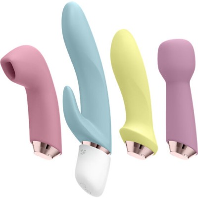 SATISFYER MARVELOUS FOUR - CONJUNTO DE VIBRADOR E PULSO DE AR D-230780