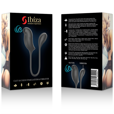 IBIZA CLIT SUCKER STIMULATOR AND VIBRATOR - D-230872 - Dona Pimenta