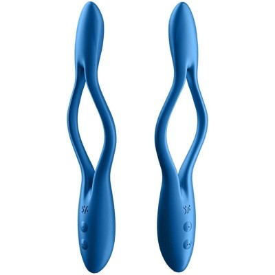 SATISFYER ELASTIC GAME MULTI VIBRADOR - AZUL - D-231017 - Dona Pimenta