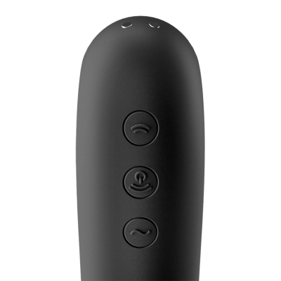ESTIMULANTE CLIT DE BEIJO DUPLO SATISFYER - PRETO - D-231142 - Dona Pimenta