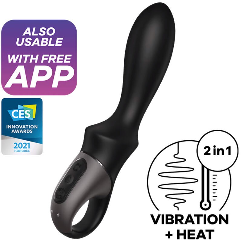 SATISFYER HEAT CLIMAX ANAL VIBRATOR APP BLACK - D-231292 Dona Pimenta SATISFYER HEAT CLIMAX ANAL VIBRATOR APP BLACK - D-231292 Dona Pimenta