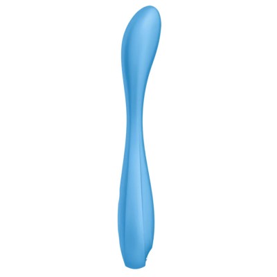 SATISFYER G-SPOT FLEX 4+ MULTI VIBRATOR APP - BLUE - D-232136 - Dona Pimenta
