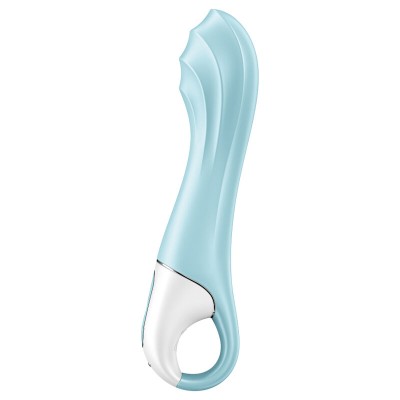 SATISFYER AIR PUMP VIBRATOR 5+ INFLATABLE G-SPOT VIBRATOR APP - BLUE - D-232170 - Dona Pimenta