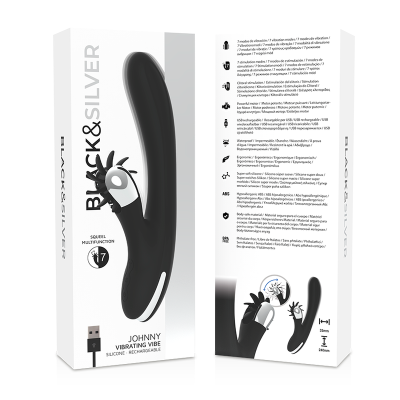 BLACK&SILVER&trade;- VIBRAÇÃO VIBRANTE BUNNY JOHNNY - D-232420 - Dona Pimenta