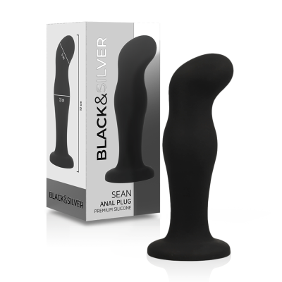 BLACK&SILVER&trade; - SEAN PLUG ANAL PREMIUM SILICONE PRETO - D-234385 - Dona Pimenta