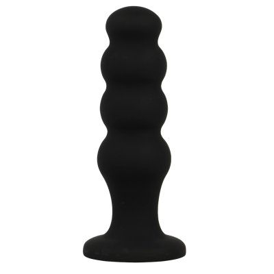BLACK&SILVER&trade; - PLUG ANAL DE SILICONE SCOTT PREMIUM PRETO - D-234386 - Dona Pimenta