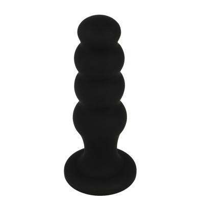 BLACK&SILVER&trade; - PLUG ANAL DE SILICONE SCOTT PREMIUM PRETO - D-234386 - Dona Pimenta