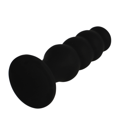 BLACK&SILVER&trade; - PLUG ANAL DE SILICONE SCOTT PREMIUM PRETO - D-234386 - Dona Pimenta