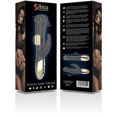 IBIZA - VIBRADOR DE COELHO ROTATIVO - D-234396 - Dona Pimenta