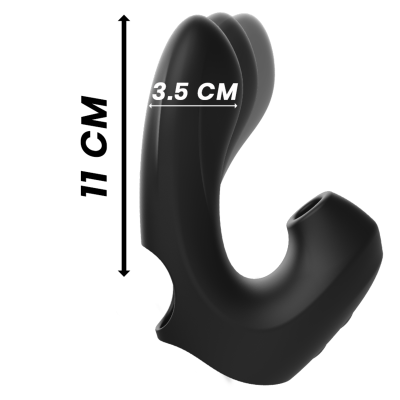 IBIZA - VIBRADOR DE SUCÇÃO DEDAL - D-234721 - Dona Pimenta