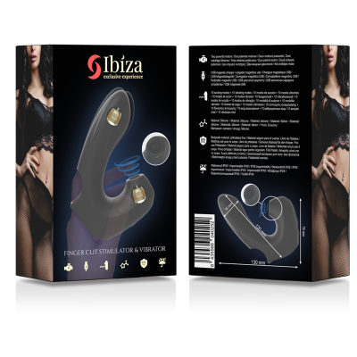 IBIZA - VIBRADOR DE SUCÇÃO DEDAL - D-234721 - Dona Pimenta
