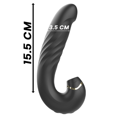 IBIZA - CLIP UP & DOWN +VIBRADOR + SUGADOR DE CLITÓRIS - D-234722 - Dona Pimenta