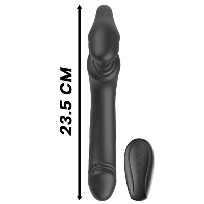 IBIZA - VIBRADOR STRAPLESS COM BOTÃO DE CONTROLE REMOTO - D-234724 - Dona Pimenta