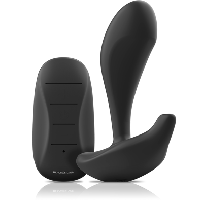 BLACK&SILVER&trade; - CONTROLE REMOTO DE SILICONE DWAYNE ANAL PLUG - D-234782 - Dona Pimenta