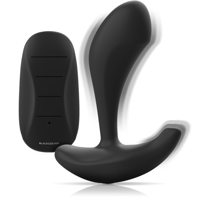 BLACK&SILVER&trade; - CONTROLE REMOTO DE SILICONE DWAYNE ANAL PLUG - D-234782 - Dona Pimenta
