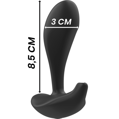 BLACK&SILVER&trade; - CONTROLE REMOTO DE SILICONE DWAYNE ANAL PLUG - D-234782 - Dona Pimenta