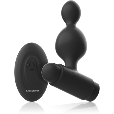 BLACK&SILVER&trade; - CONTROLE REMOTO DE PLUG ANAL DE SILICONE TUCKER PEQUENO - D-234783 - Dona Pimenta