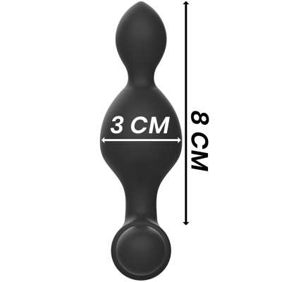 BLACK&SILVER&trade; - CONTROLE REMOTO DE PLUG ANAL DE SILICONE TUCKER PEQUENO - D-234783 - Dona Pimenta