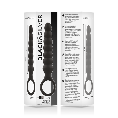 BLACK&SILVER&trade; - DILADOR ANAL DE SILICONE BOB PODEROSO - D-234785 - Dona Pimenta