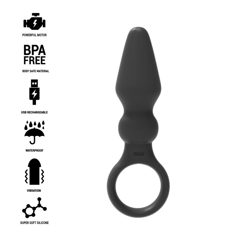 BLACK&SILVER&trade; - PLUGUE ANAL DE SILICONE PODEROSO OZZY - D-234786 - Dona Pimenta