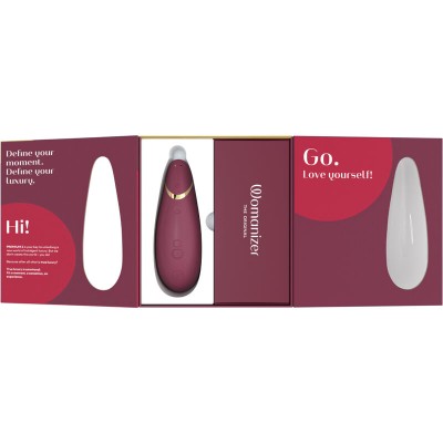WOMANIZER - PREMIUM 2 ESTIMULADOR CLITORIAL BORDEAUX - D-235672 - Dona Pimenta