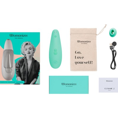 WOMANIZER - MARILYN MONROE CLASSIC 2 ESTIMULADOR CLITORIAL MENTA - D-235678 - Dona Pimenta