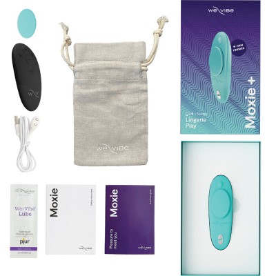 WE-VIBE - MOXIE + CLITORAL VIBRATOR AQUA - D-235691 - Dona Pimenta