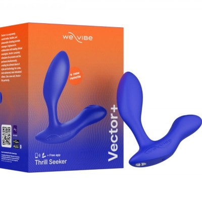WE-VIBE - VECTOR+ MASSAGER VIBRANTE DE PRÓSTATA ROYAL BLUE - D-235698 - Dona Pimenta