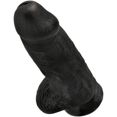 KING COCK - PÊNIS CHUBBY REALISTA 23 CM PRETO - D-236497 - Dona Pimenta