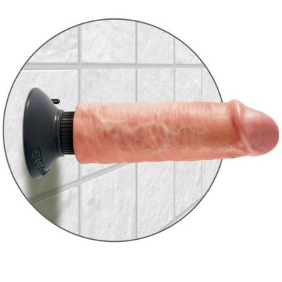 KING COCK - 6 &quot;- 15,24 CM VIBRANTE CARNE DE GALO - PD5401-21 - Dona Pimenta