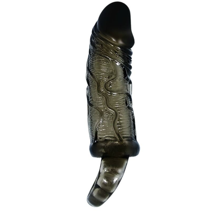 BAILE FUNDA EXTENSORA PENE CON STRAP PARA TESTICULOS NEGRO 13.5 CM - D-211777 - Dona Pimenta BAILE FUNDA EXTENSORA PENE CON STRAP PARA TESTICULOS NEGRO 13.5 CM - D-211777 - Dona Pimenta