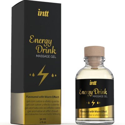 INTT - GEL DE MASSAGEM COM ENERGIA AROMATIZADA BEBIDA E EFEITO AQUECENTE - D-234914 - Dona Pimenta