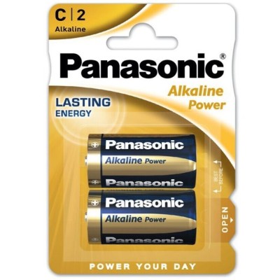 PANASONIC BRONZE BATTERY C LR14 2 UNIDADES - D-211501 - Dona Pimenta