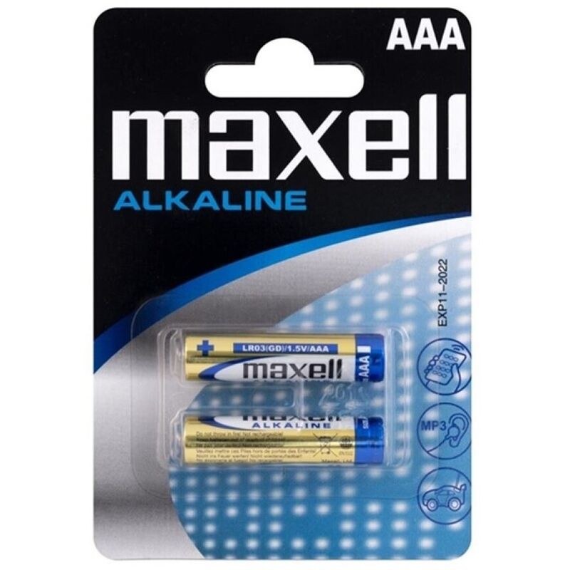 MAXELL ALKALINE BATTERY AAA LR03 BLISTER * 2 - D-227511 - Dona Pimenta MAXELL ALKALINE BATTERY AAA LR03 BLISTER * 2 - D-227511 - Dona Pimenta