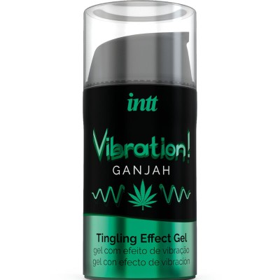 INTT - PODEROSO ESTIMULANTE ÍNTIMO GEL VIBRANTE LÍQUIDO CANNABIS 15ML - D-234903 - Dona Pimenta
