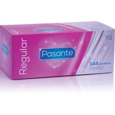 PASANTE - PRESERVATIVOS REGULARES 144 UNIDADES - D-235829 - Dona Pimenta