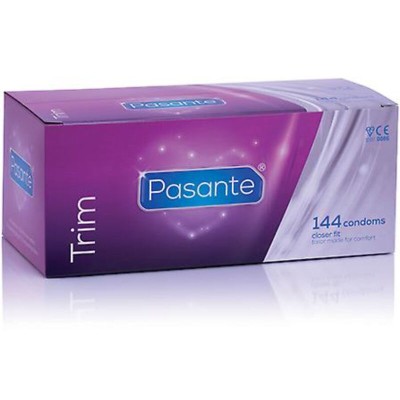 PASANTE - PRESERVATIVOS TRIM CLOSER FIT CAJA 144 UNIDADES - D-236447 - Dona Pimenta