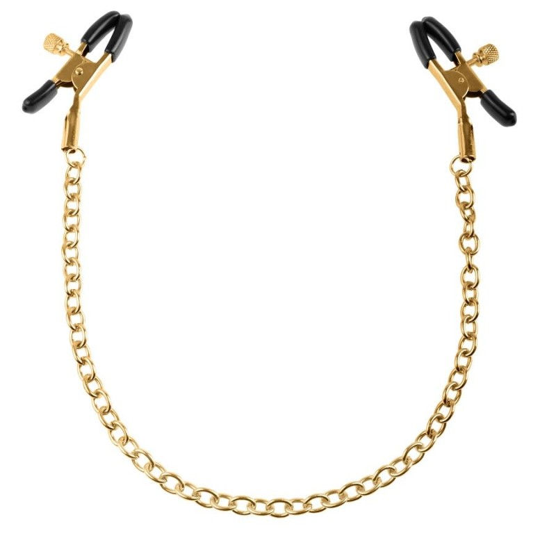 FETISH FANTASY GOLD PINZAS PARA LOS PEZONES - PD3977-27 - Dona Pimenta FETISH FANTASY GOLD PINZAS PARA LOS PEZONES - PD3977-27 - Dona Pimenta
