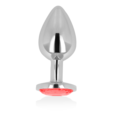 OHMAMA PLUG ANAL METAL VERMELHO 8 CM - D-232941 - Dona Pimenta