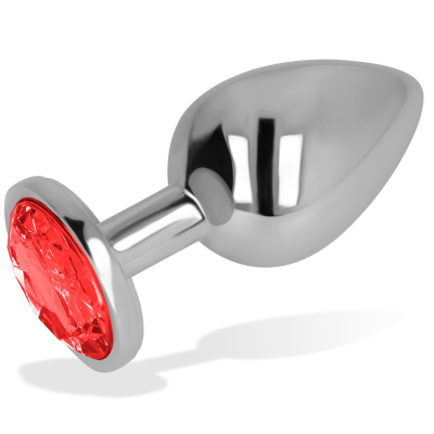 OHMAMA PLUG ANAL METAL VERMELHO 8 CM - D-232941 - Dona Pimenta