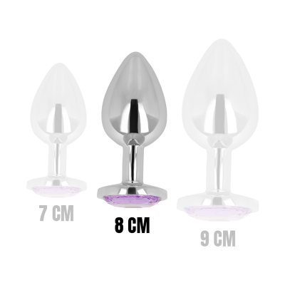 OHMAMA PLUG ANAL METAL VIOLETA 8 CM - D-232944 - Dona Pimenta