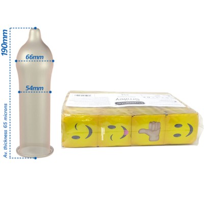 PASANTE - SACO DE PRESERVATIVOS SMILEY 144 UNIDADES - D-236438 - Dona Pimenta